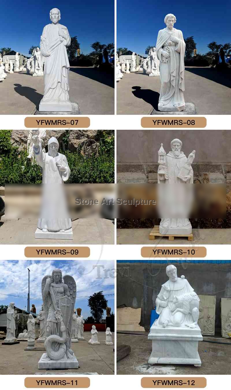 Marble St. Padre Pio Statue Outdoor Garden Decor for Sale CHS-879 detail image