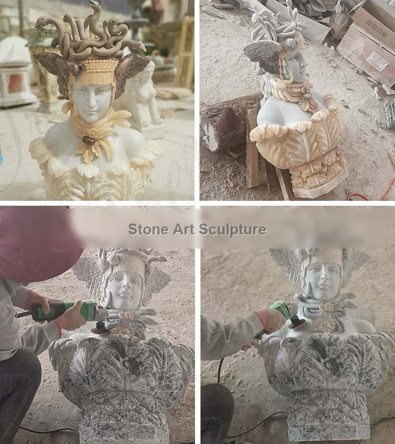 Hand of Medusa Marble Art Sculpture Supplier MOKK-600 detail image