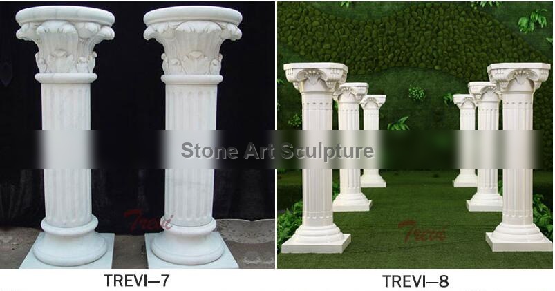 Modern large round support architectural columns for porch TMC-10 detail image