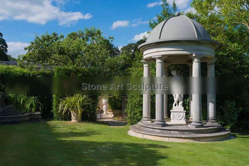 Vintage Style Marble Gazebo Garden Decoration Supplier MOKK-874 detail image