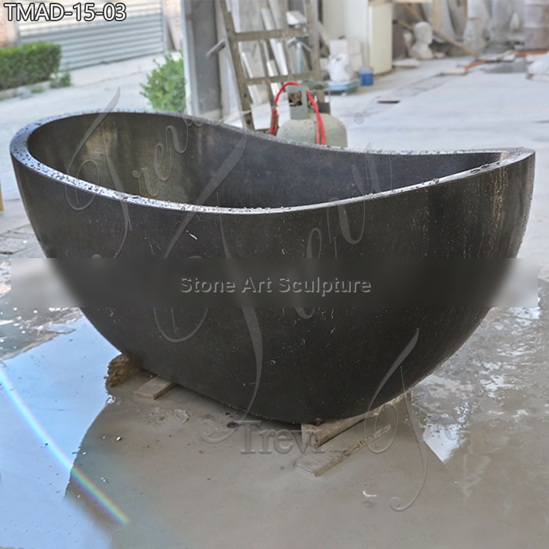 Modern Marble Black Bathtub High-Quality for Sale TMAD-15 detail image