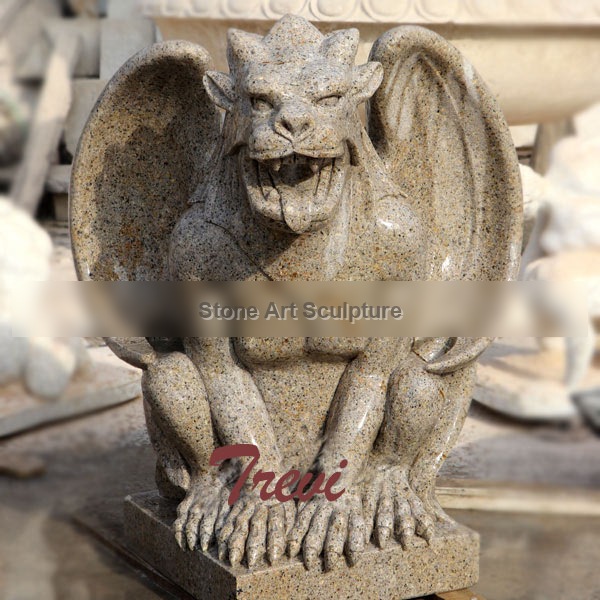 Outdoor Hand-Carved Stone Garden Gargoyles Statues for Sale TMA-43