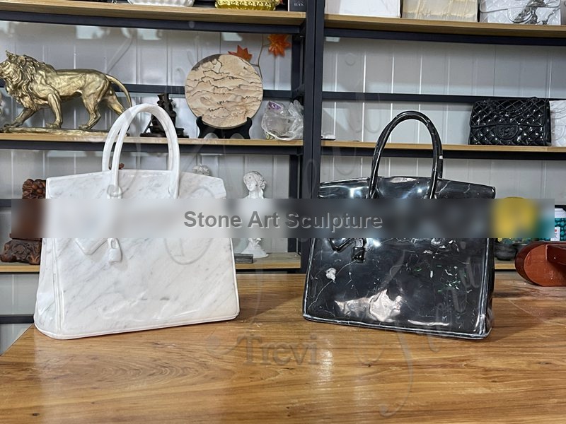 Stunning Black Marble Handbag for Sale TMAD-07 detail image