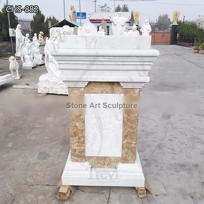 Carved Religious Marble Pulpits Catholic Church Decor for Sale CHS-882