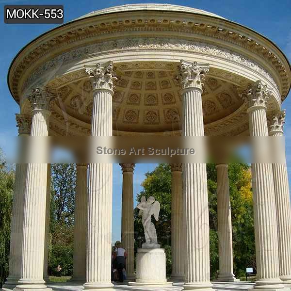 Large Outdoor Roman Marble Column Gazebo from Factory Supply MOKK-553