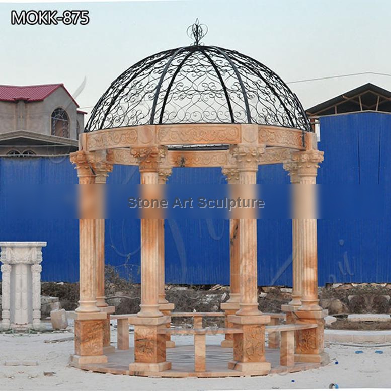 Natural Luxurious Marble Gazebo Home Decor for Sale MOKK-875