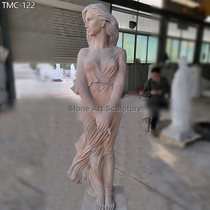 Hand-Carved Marble Luo Li Rong Sculpture for Sale detail image