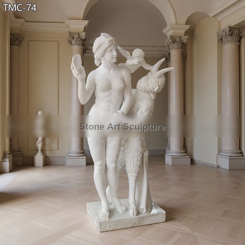 Famous Marble Aphrodite Pan and Eros Sculpture Replica TMC-74