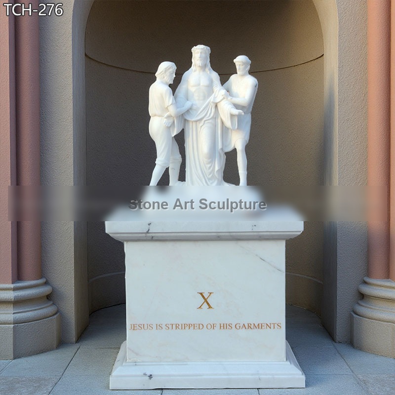 Station X | Jesus Is Stripped of His Garments Statue