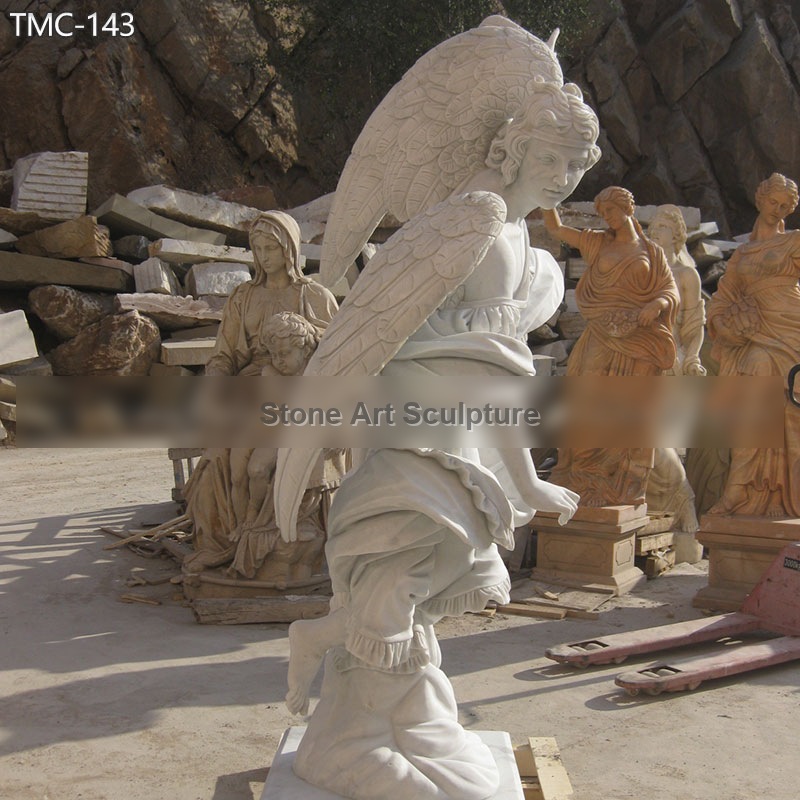 Life Size Annunciation Angel Statue Church Decor detail image