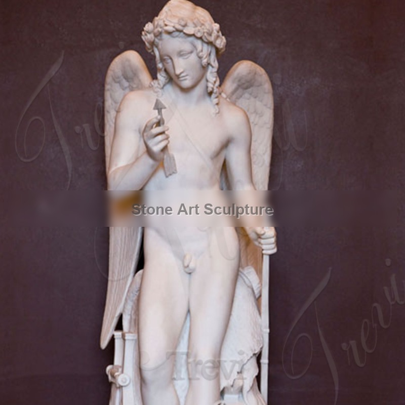 Famous Art Cupid from Thorvaldsen Museum Angel Marble Statue for Sale MOKK-213 detail image