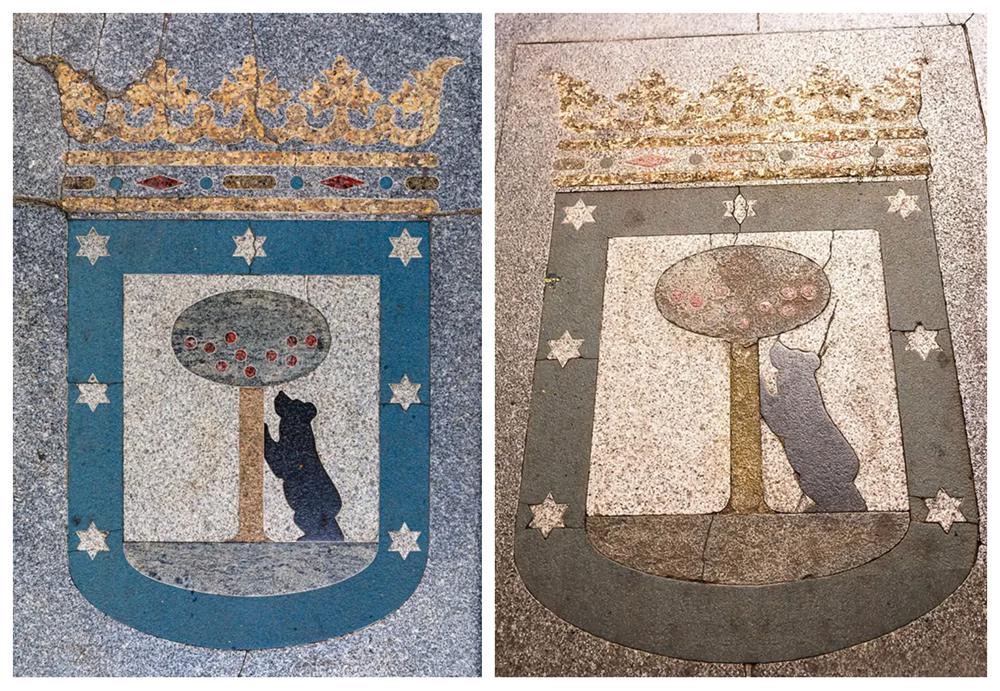 Madrid manhole cover bear and strawberry tree