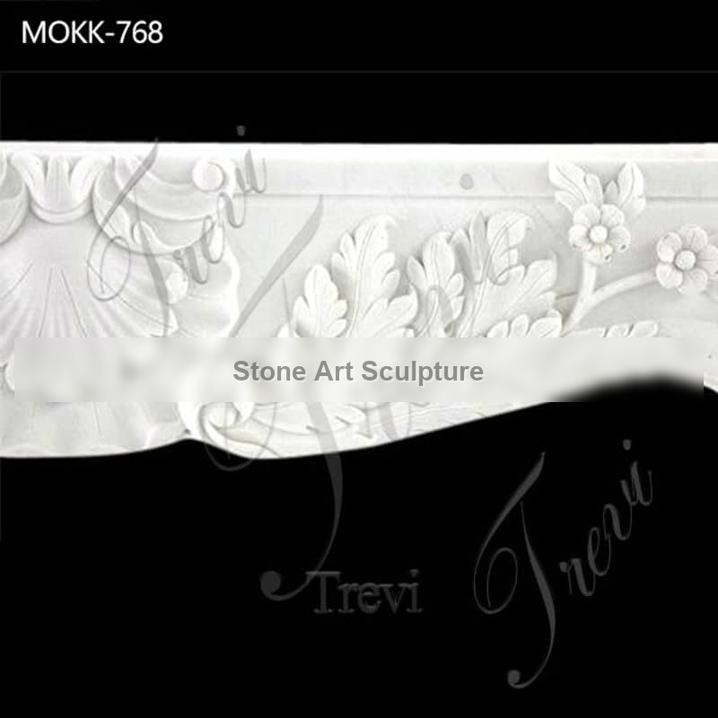 Hand Carved French Marble Fireplace Surround for Sale MOKK-768 detail image