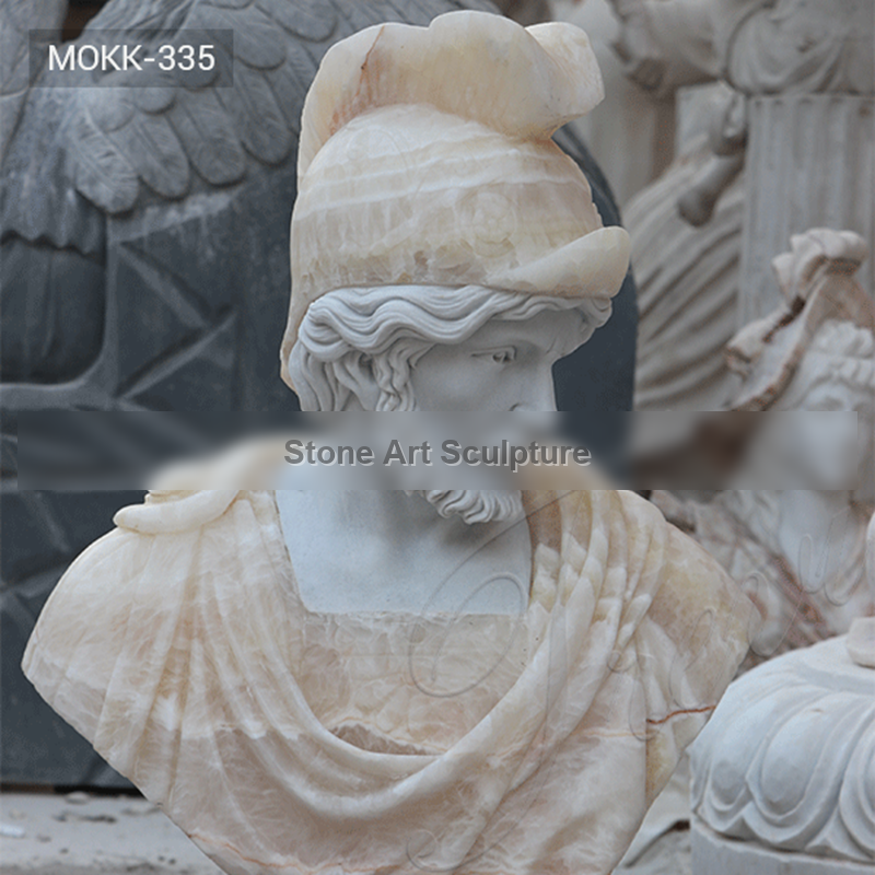Classical Life Size Roman Marble Bust Statue of a Man for Sale MOKK-335 detail image