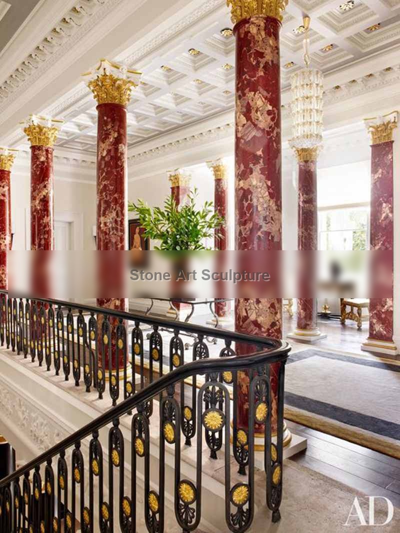 High-Quality Marble Columns for Home for Sale TMCO-01 detail image