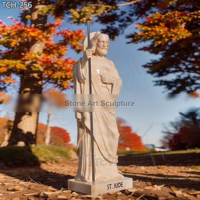 Life Size Marble Saint Matthew Statue for Sale detail image