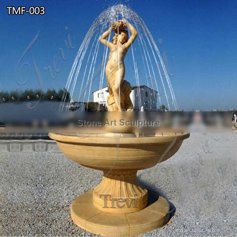 Beautiful Marble Lady Statue Fountain for Sale TMF-003