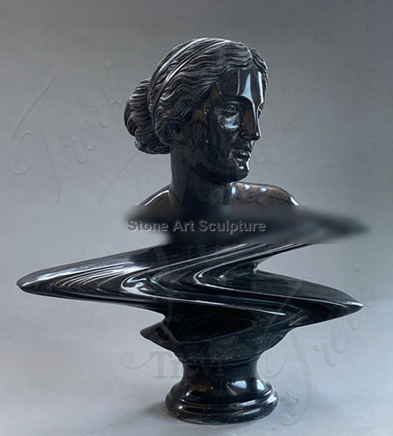 Marble Abstract Wave Bust Sculpture Manufacturer MOK1-123 detail image