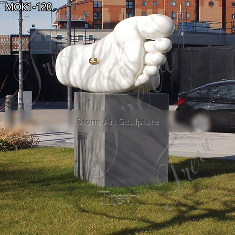 Modern Marble Giant Foot Sculpture for Outdoors MOK1-120 detail image