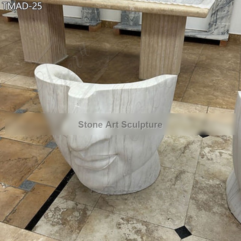 Marble Face Chairs High-End Home Decor detail image