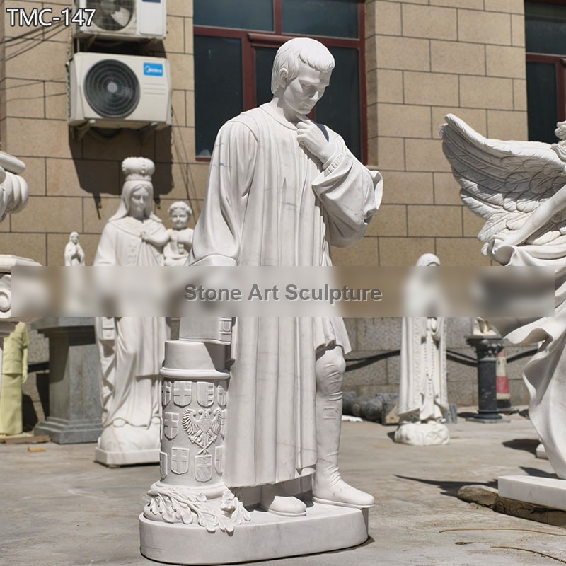 Marble Niccolo Machiavelli Statue Replica detail image
