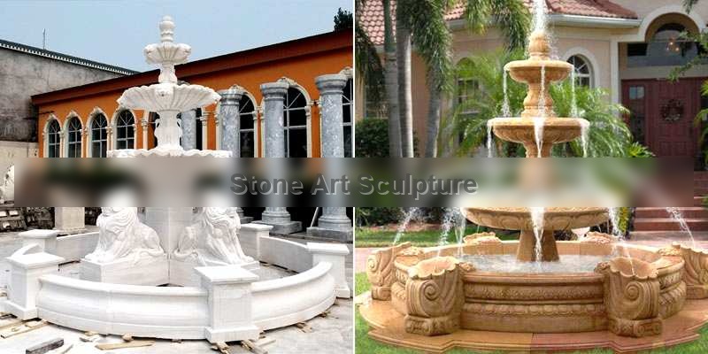Best Outdoor Black Granite Two Tiered Garden Fountain Online MOKK-103 detail image