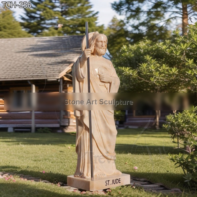 Marble Saint Jude Outdoor Statue 6 ft