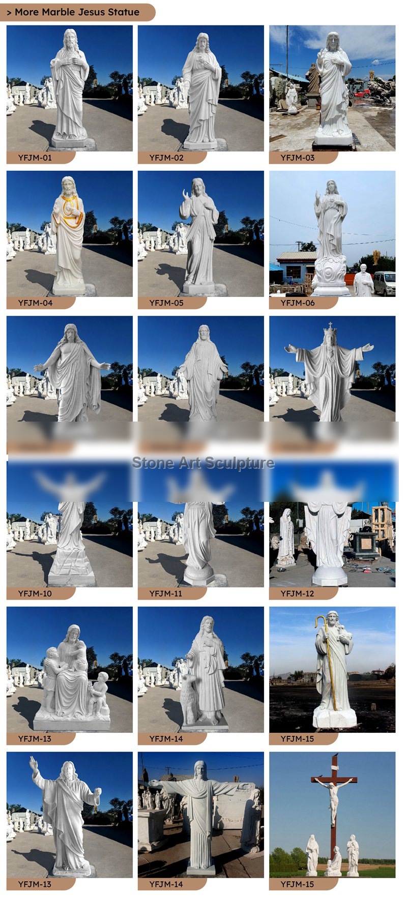 Marble St Vincent De Paul with Children Statue Supplier detail image