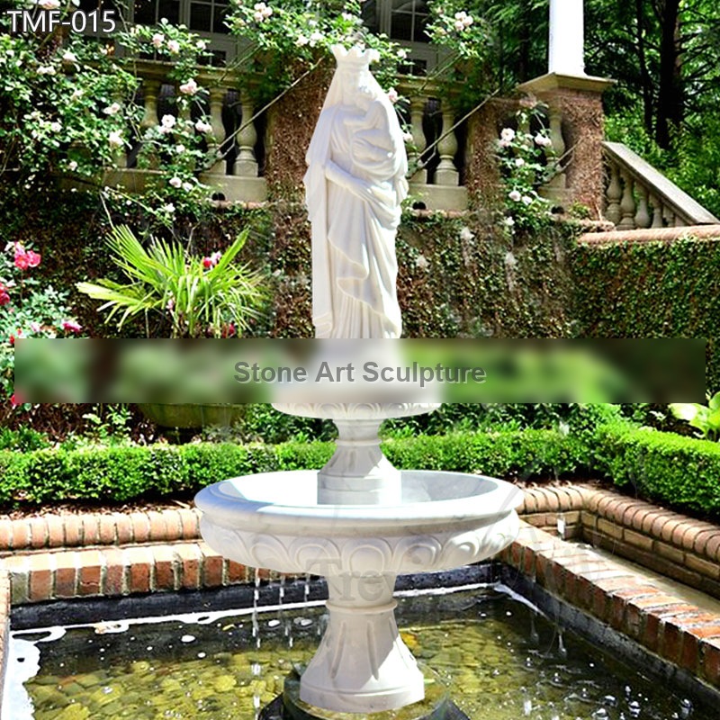 High Quality Virgin Mary Water Fountain for Outdoor Decor TMF-015 detail image