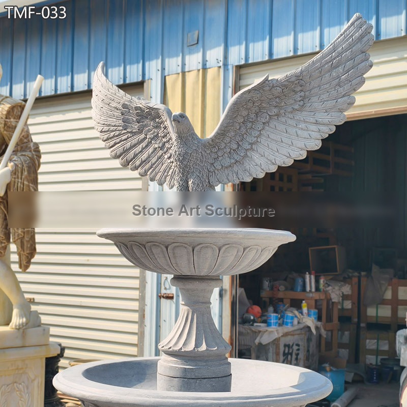 Outdoor Marble Eagle Fountain TMF-033 detail image