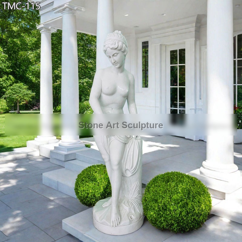 Classic Marble Bathing Venus Statue 5 Feet detail image