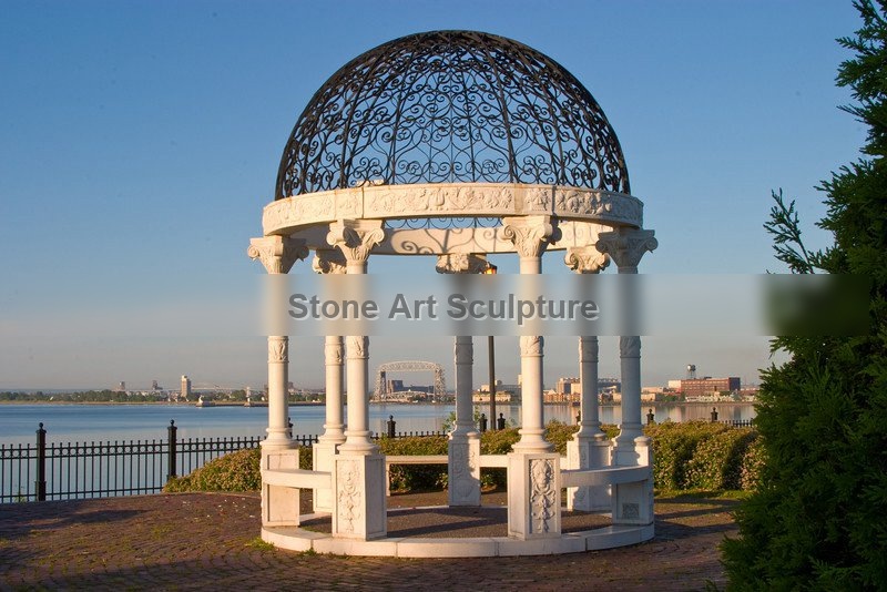 High-Quality Marble Column Gazebo Factory Supplier TMG-33 detail image