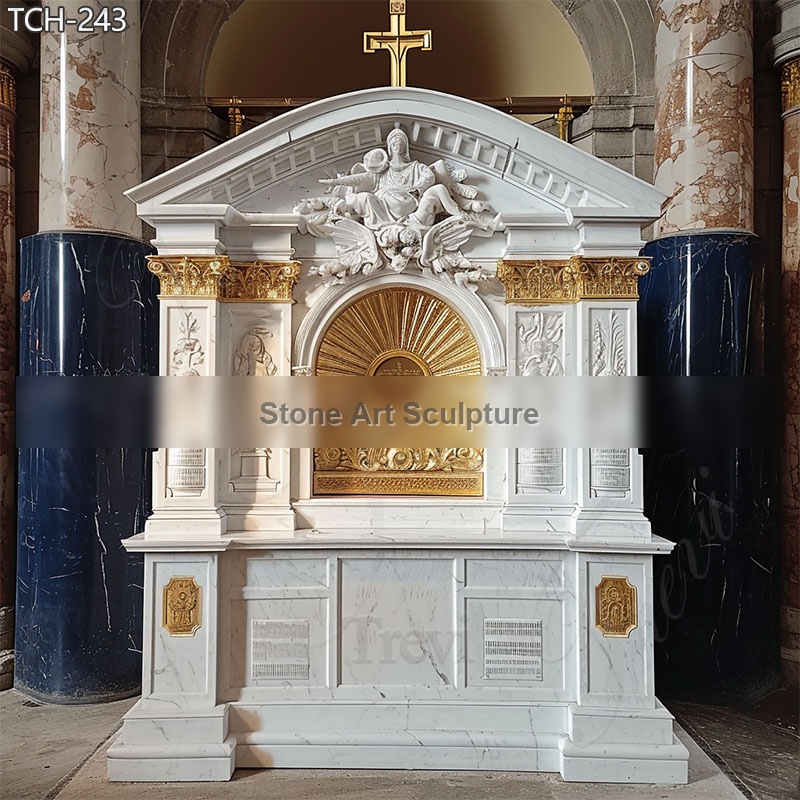 White Marble Church Catholic Tabernacle Designs for Sale detail image