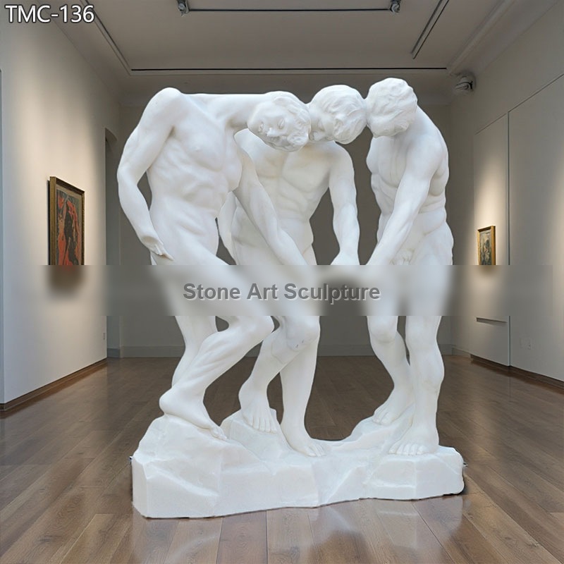 Famous Marble The Three Shades Rodin Sculpture Replica