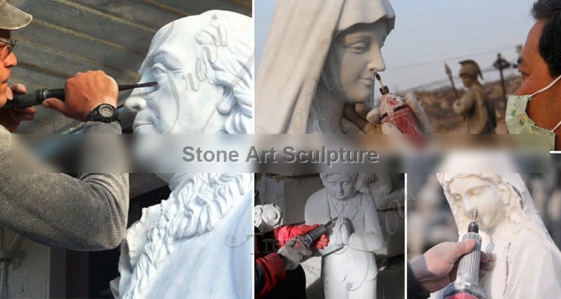 Life Size Marble Mary Holding Baby Jesus Statue Supplier CHS-894 detail image