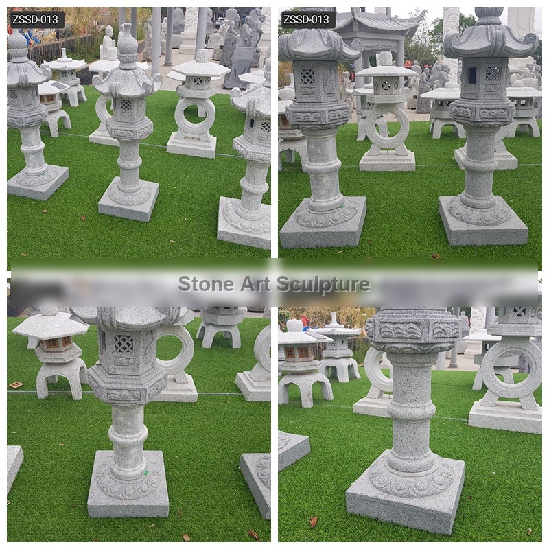 High Quality Outdoor Japanese Granite Garden Lamp Decor for Sale ZSSD-013 detail image
