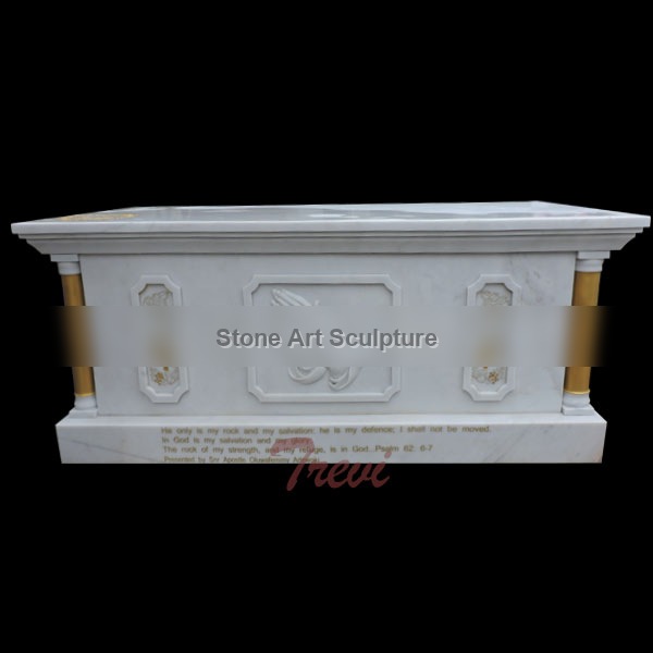 Catholic Church Furniture of White Marble Altar Table TCH-114