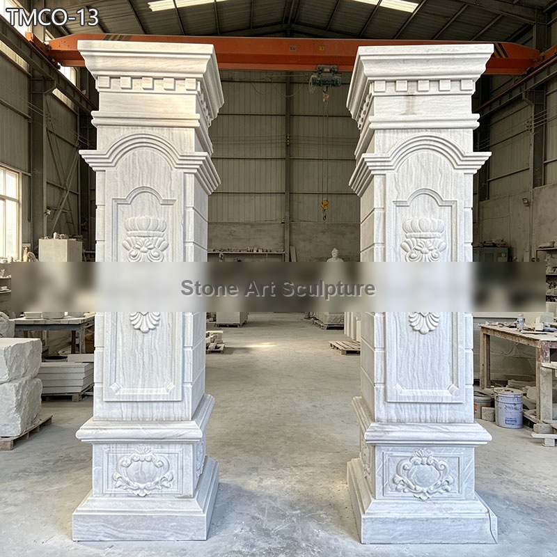 Luxurious Marble Gate Post Columns TMCO-13 detail image