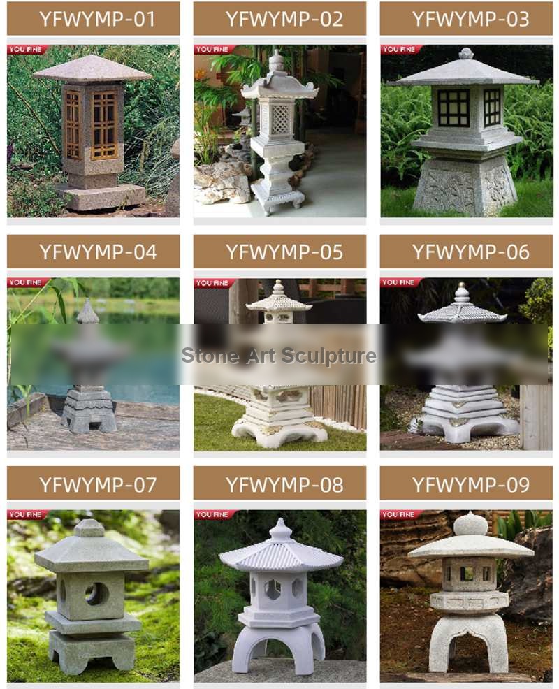 High Quality Outdoor Japanese Granite Garden Lamp Decor for Sale ZSSD-013 detail image