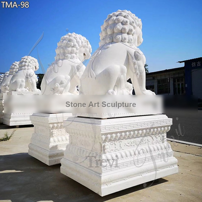 Forbidden City Guardian Lion Feng Shui Foo Dogs Placement for Home TMA-98 detail image