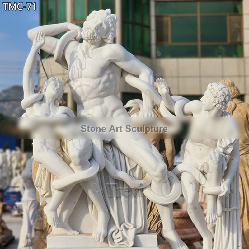Famous Greek Marble Laocoon and His Sons Statue for Sale TMC-71 detail image