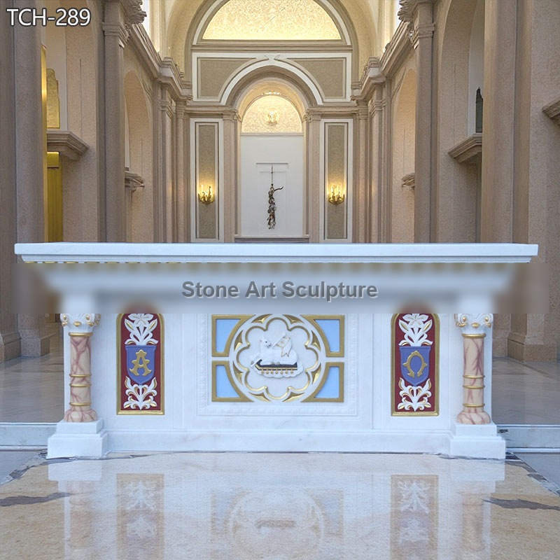 Catholic Gilded Marble Altar TCH-289