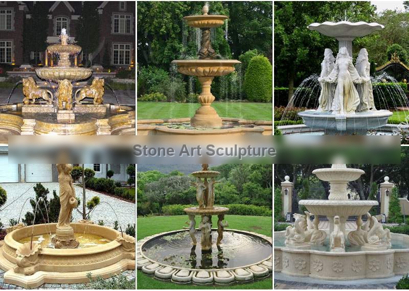 Outdoor Black Granite Tiered Water Fountain Manufacturers for Sale MOKK-666 detail image