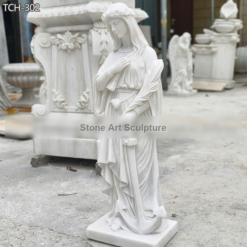 5 Feet Marble St. Philomena Garden Statue TCH-302 detail image