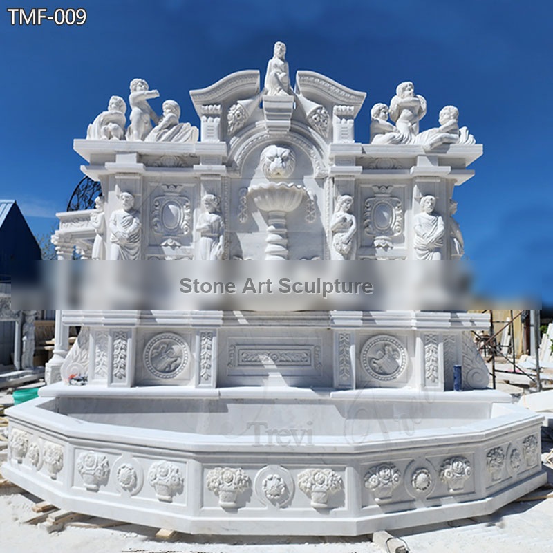 Large Outdoor Marble Wall Fountain Garden Decor for Sale TMF-009