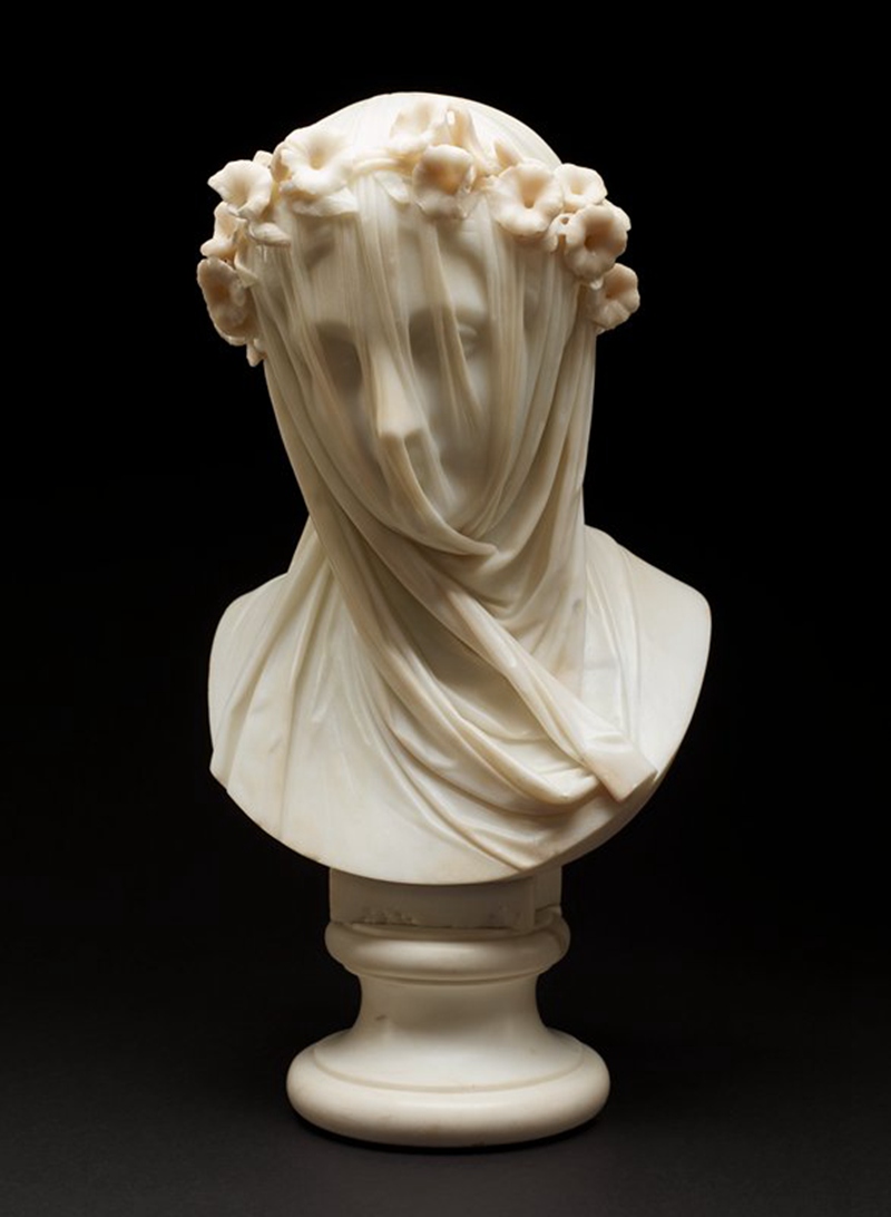 veiled lady raffaelle monti 1860