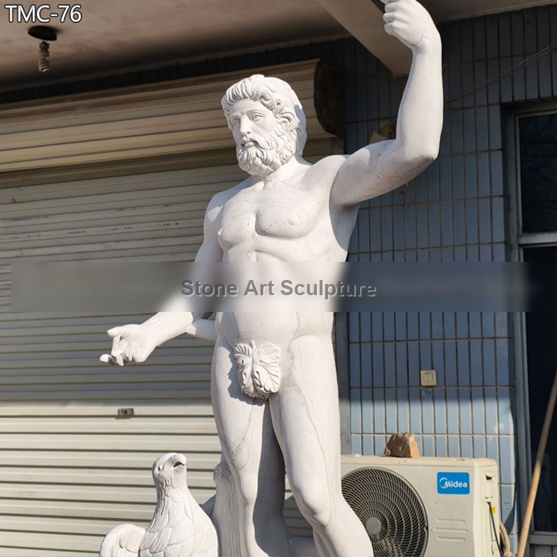 6 Feet Famous Marble Zeus Greek God Statue TMC-76 detail image