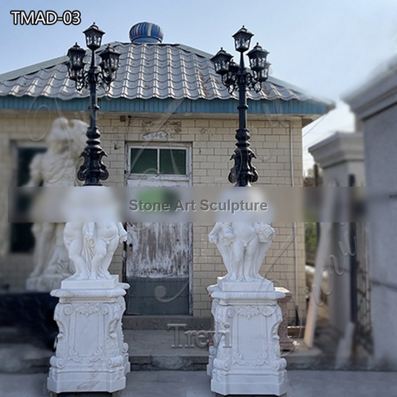 Exquisite Marble Angel Statue Lamp Factory Supplier TMAD-03