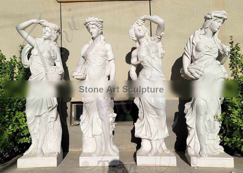 Garden Marble life-size Ornaments Four Seasons Statue for Sale MOKK-691 detail image