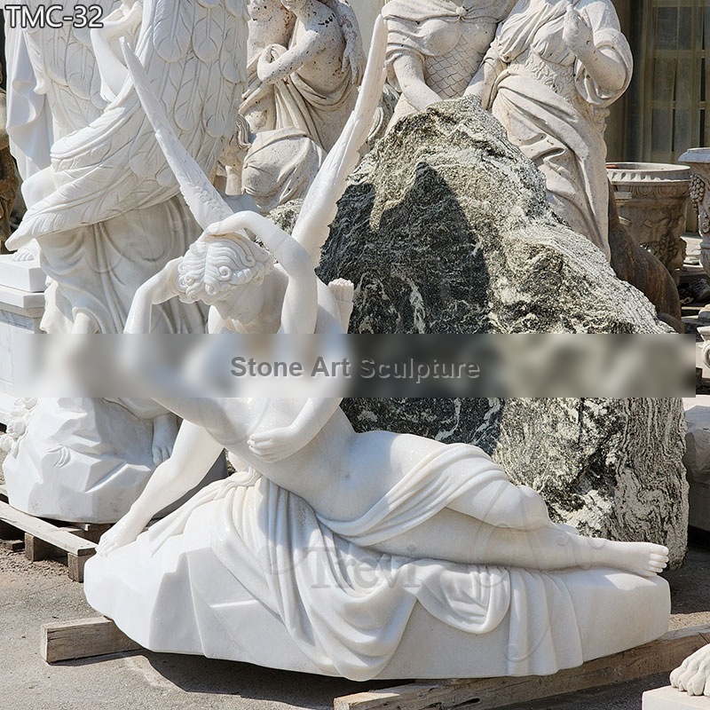 Life-size Cupid And Psyche Statue Antonio couldova Garden Art for Sale TMC-32 detail image